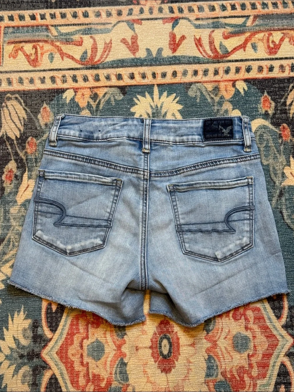 American Eagle Outfitters Light Wash Denim Jean Shorts